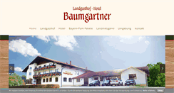 Desktop Screenshot of baumgartner-gasthof.de