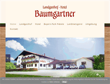 Tablet Screenshot of baumgartner-gasthof.de